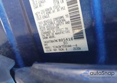 2021 Nissan Rogue Sv Fwd from USA, damaged, VIN 5N1AT3BA7MC805416